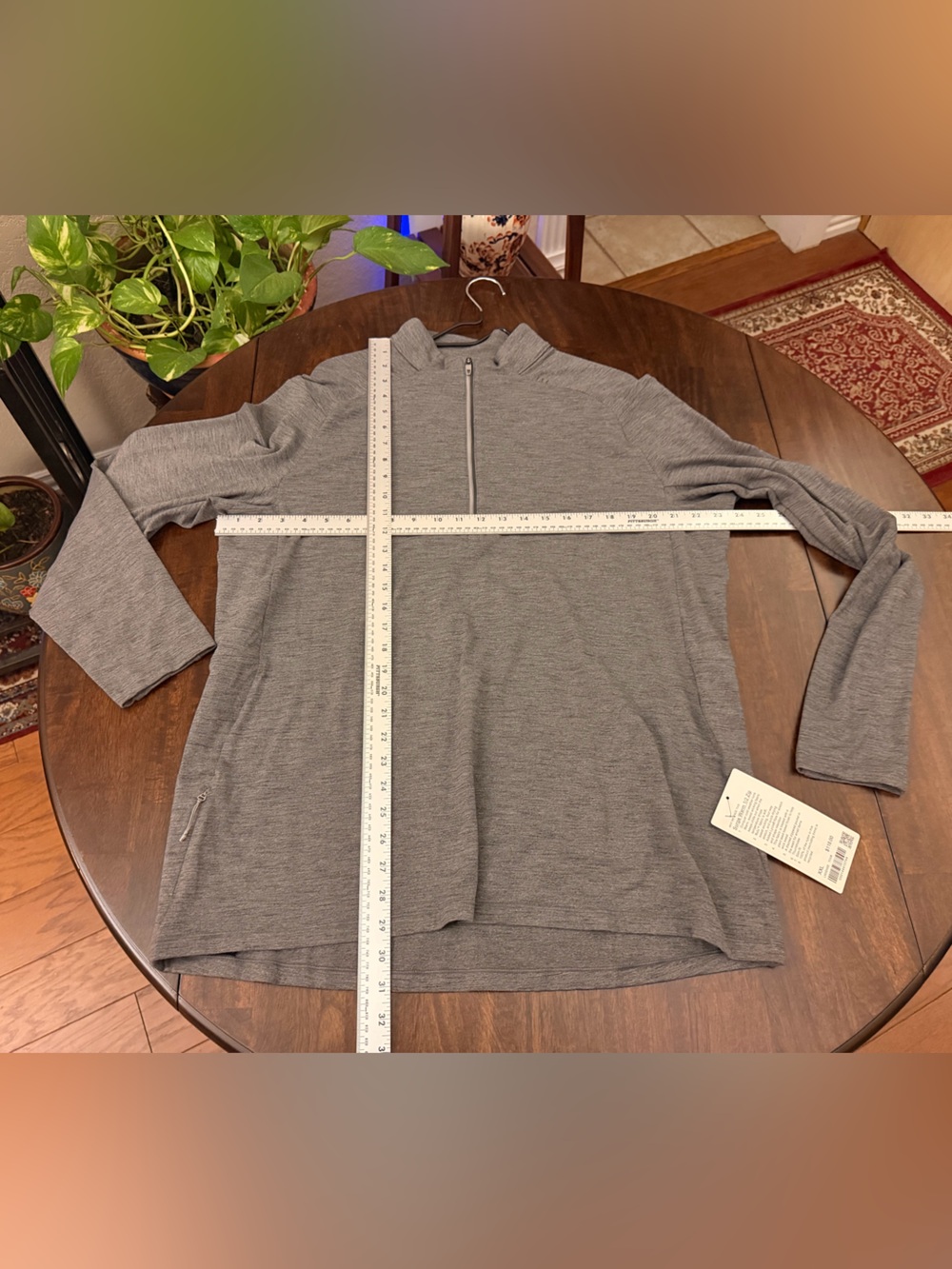 lululemon athletica Men's Grey Half-Zip Pullover
